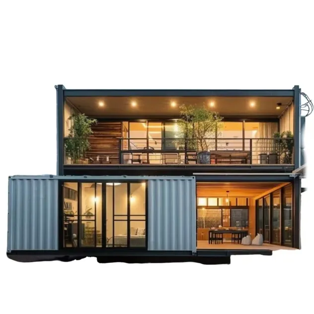 Steel Structure Prefabricated Container Houses for Accommodation and Office Use