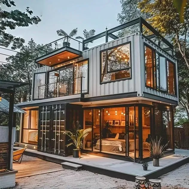 Spacious Modern Prefab Heavy Steel Structure Villa for Suburban Family Life