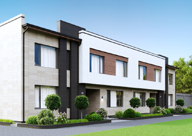 Hi tech exterior residental