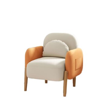 Modern minimalist small apartment living room fabric sofa; single, double and triple small sofas for rental housing