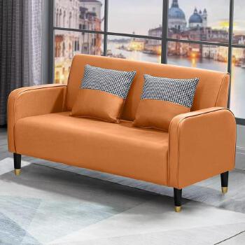 Nordic technology fabric sofa, simple double - seat and triple - seat sofa for small living rooms and clothing stores, easy - style Internet
