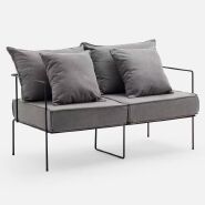 Luxury Minimalist Tech Velvet Single-Seat Chair - Metal Frame, Multi-Room Versatility, Sleek Modern Design