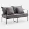 Luxury Minimalist Tech Velvet Single-Seat Chair - Metal Frame, Multi-Room Versatility, Sleek Modern Design
