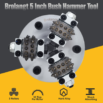 Brolangt 5 Inch Bush Hammer Tool
