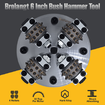Brolangt 6 Inch Bush Hammer Plate