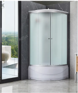 Sanitary Bathroom 5mm Tempered Glass Cubicle Sliding Room Shower Cabin