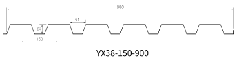 BLT38-150-900 Metal external wall panel