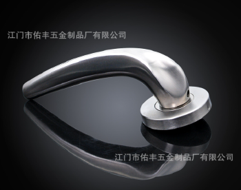 304不锈钢精铸实心门把手 防火门锁执手 分体式门拉手MH-0363
