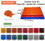 Synthetic spanish roof tile