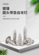 不锈钢圆头带垫自攻钉