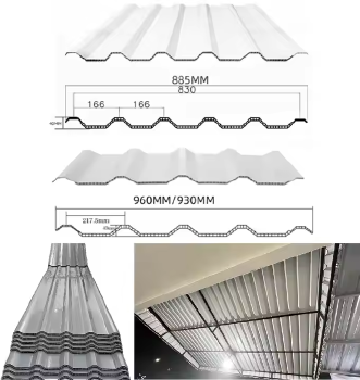 T885/930/960 uPVC Twinwall Hollow Roof Sheets