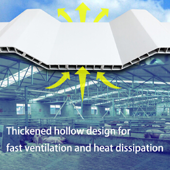 T885/930/960 uPVC Twinwall Hollow Roof Sheets