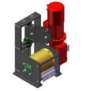 Self-row rope single point hoist