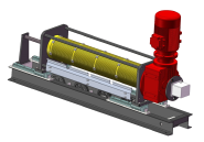 Single layer self-arranging rope boom machine