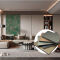 Modern PVC WPC Wall Panel Carbon Fiber Foam Board Waterproof PVC Plastic for Interior Decoration Bedrooms Living Rooms