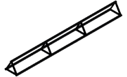 Triangular rod body