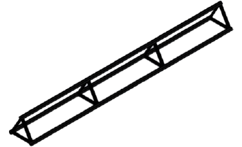 Triangular rod body