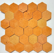 AC Hexagonal Terracotta Red Bricks
