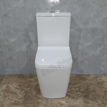 Water Mark P-Trap Bidet Bathroom Ceramic Sanitary Ware Two Piece Washdown Wc Water Closet Toilet with Toilet Set Bowl Seat Cover 2376