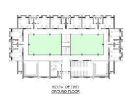 The Modern Student Dormitory Architectural Construction Drawing Design