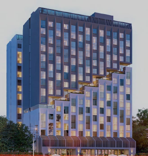 Comfortable and warm hotel curtain wall design