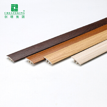 中国供应商热销25*5mm多色防水木纹SPC T型饰条