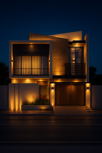 Modern Contemporary Residential House Design – Double Storey