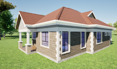 Proposed 3 bedroom bungalow.