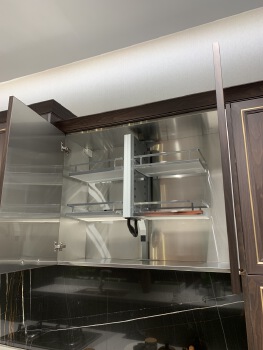 BAINENG Whole House Customization Kitchen Luxury Design Cabinets Stainless Steel Modern Furniture SS Kitchen