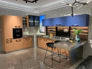 BAINENG Customized Luxury 304 Stainless Steel Kitchen Cabinets Smart Kitchen Automatic Electric Door Kitchen Furniture