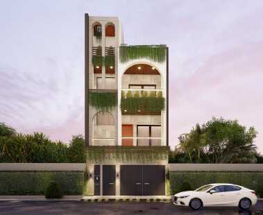 Modern 4bhk Row Villa Design