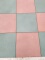 Dyed floor mat 
