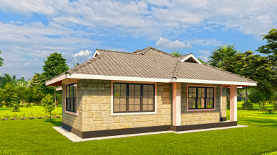 Modern 3-Bedroom Bungalow Design