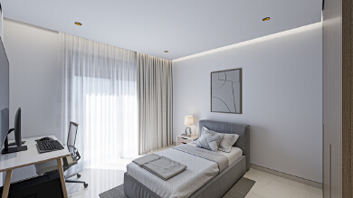 4 bed room appartment interior design