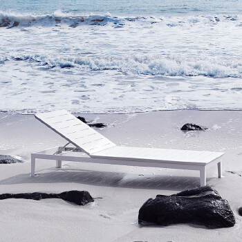 Paris Outdoor Aluminum Sun Lounger