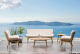 Stella Teak & PE Wicker Outdoor Sofa Set