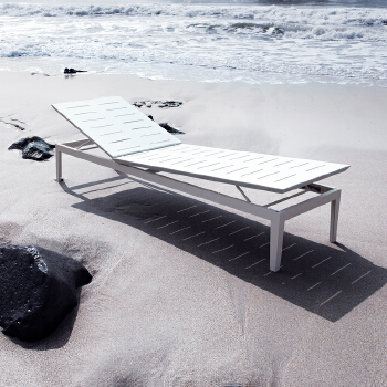 Paris Outdoor Aluminum Sun Lounger