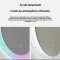 Smart LED-Lit Oval Acrylic Bathroom Mirror Decorative Wall-Mounted Irregular-Shaped Mirror