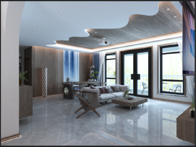 Two-story New Chinese Style Villa Homestay Interior Design