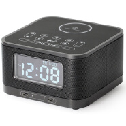 Bluetooth Speaker with Alarm Clock and Wireless Charging Function
