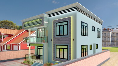 Grey Brick Star Residence