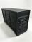 Black 3D‑Relief Solid‑Wood Living Room Storage Cabinet
