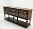 Vintage Painted Solid‑Wood Sideboard Cabinet