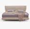 Segment Upholstered Leather Double Bed