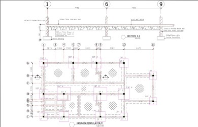 The Sanctuary Villa Structural Construction Drawing Design