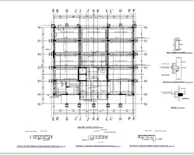 Structural construction drawings of LDC