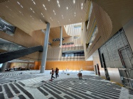 Aluminum‑alloy composite natural bamboo veneer grille and ceiling