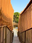 Custom Outdoor Curved Engineered Bamboo Grilles