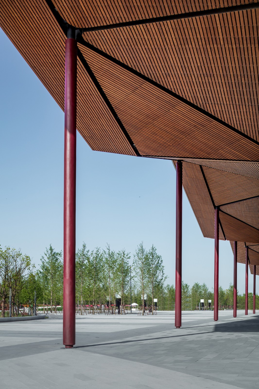 Weather‑Resistant Reconstituted Bamboo Ceiling