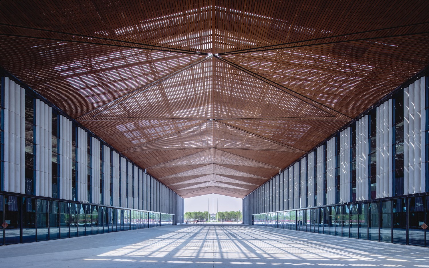 Weather‑Resistant Reconstituted Bamboo Ceiling